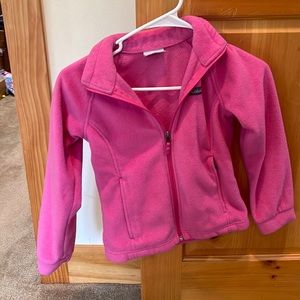 Pink Girls 7/8 Columbia Fleece jacket